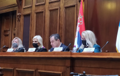 9. februar 2021. Predsednik Narodne skupštine Ivica Dačić na osnivačkom sastanaku Parlamentarnog foruma za energetsku politiku Srbije 
